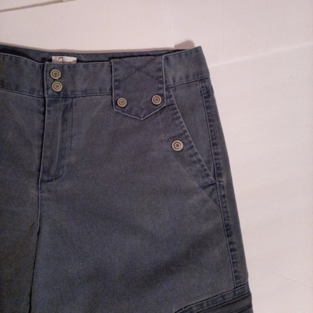 Fashion Bug stretch gray capris sz 12 - Picture 7 of 11